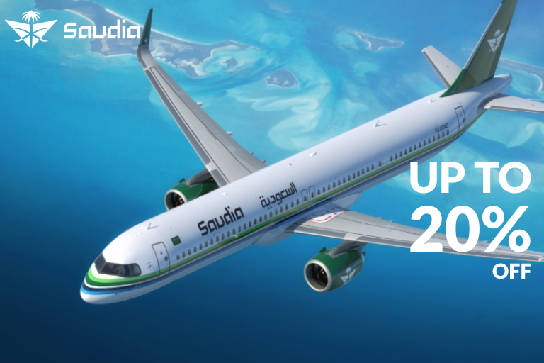 Saudia Airlines: Up To 20% OFF
