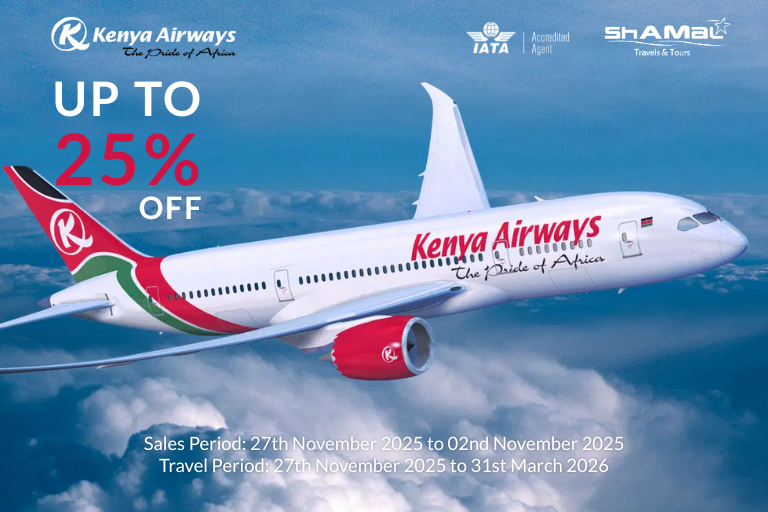 Kenya Airways: UP TO 25% OFF