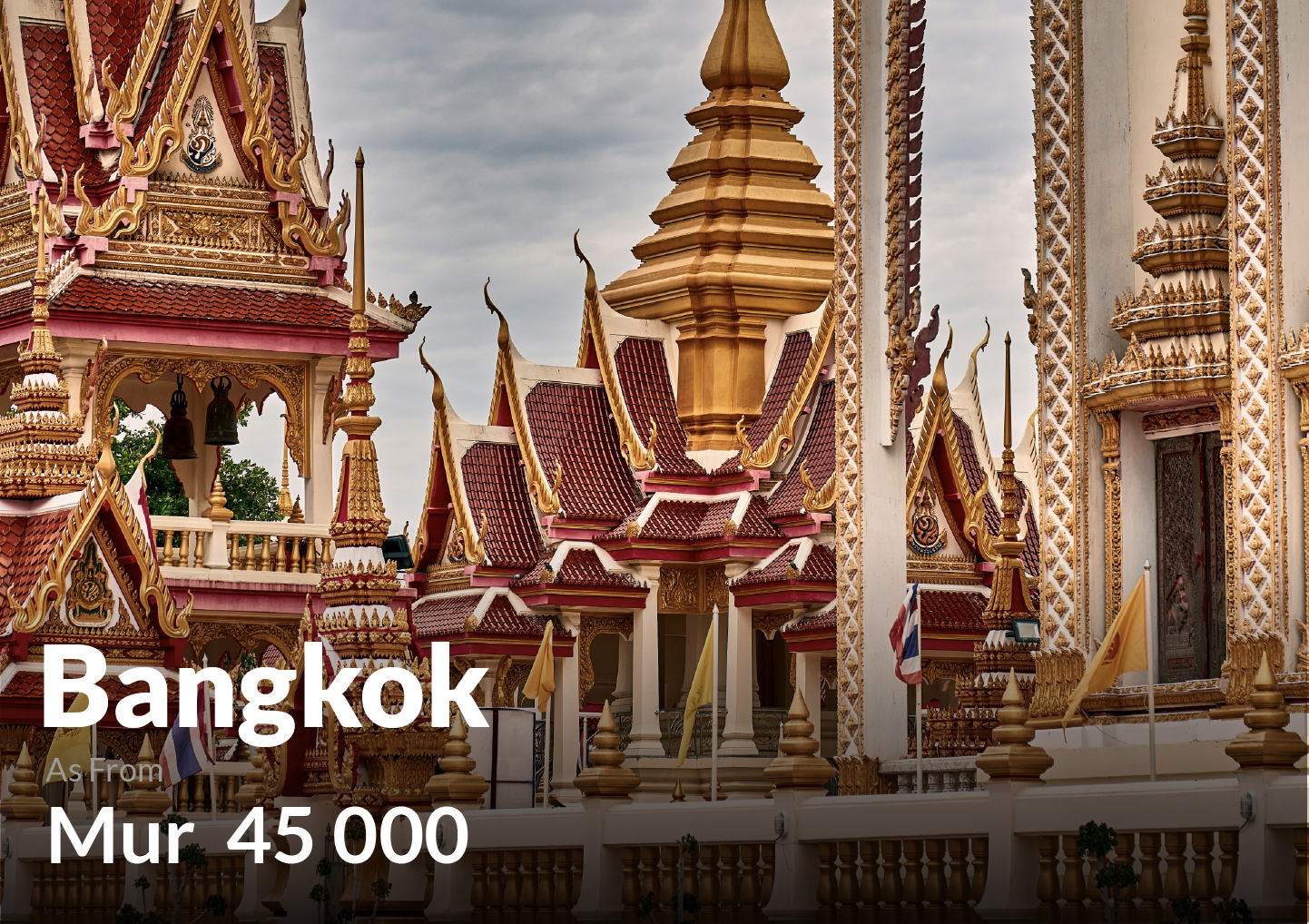 Bangkok. The fare is shown in the picture.